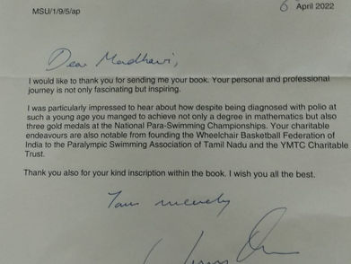 Appreciation for my book from UK Minister of State for Defence Procurement
