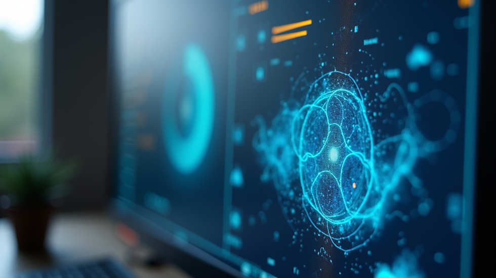Close-up view of a computer screen displaying an interactive science simulation