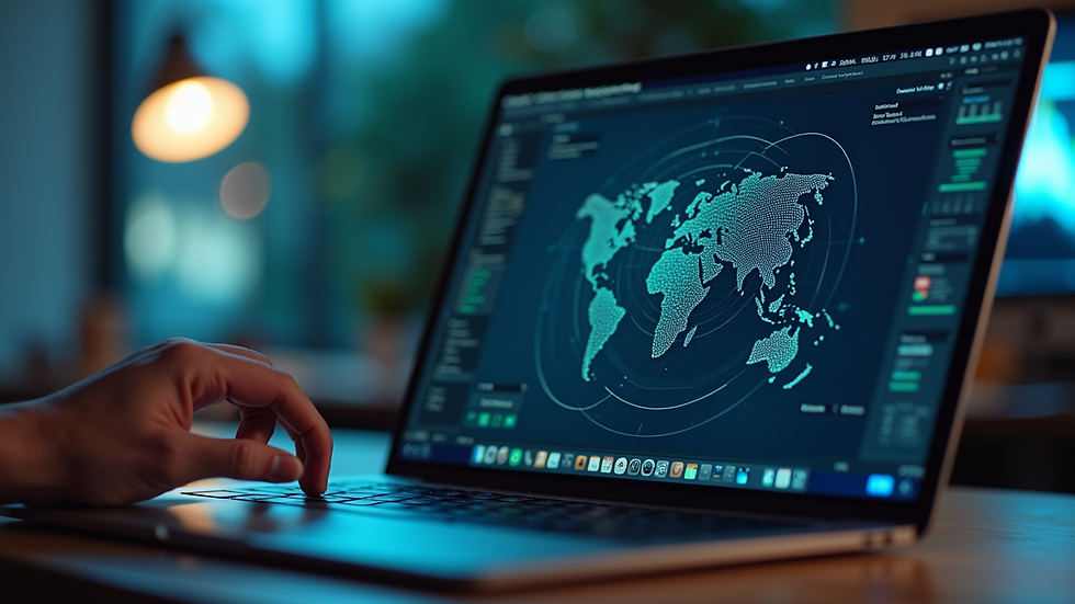 Close-up view of a laptop screen displaying an AI training platform interface