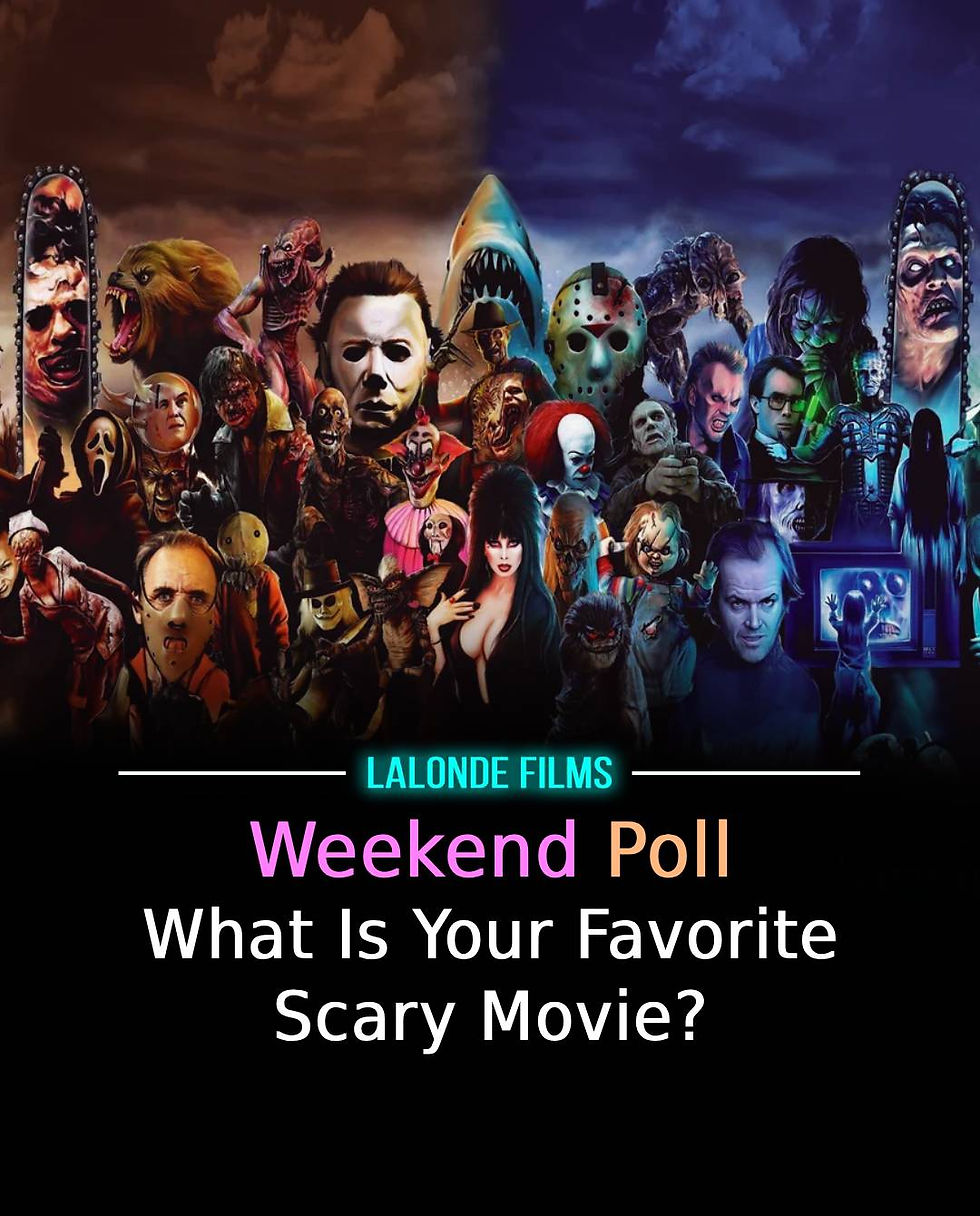 Collage of horror movie villains with text: Lalonde Films Weekend Poll, What Is Your Favorite Scary Movie?