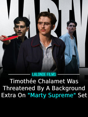 Timothée Chalamet Was Threatened By A Background Extra On "Marty Supreme" Set