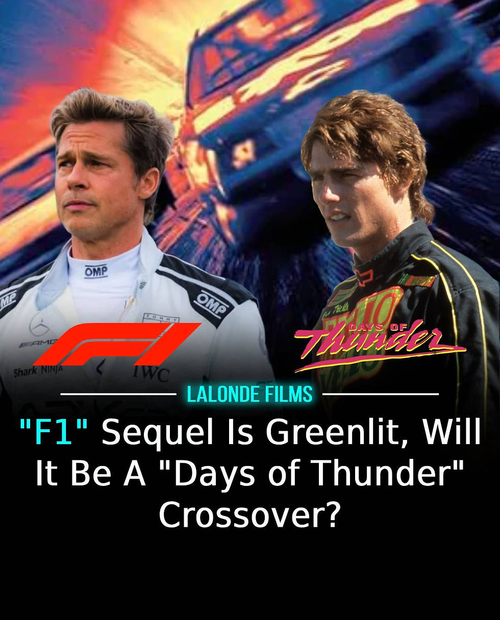 "F1" Sequel Is Greenlit, Will It Be A "Days of Thunder" Crossover?