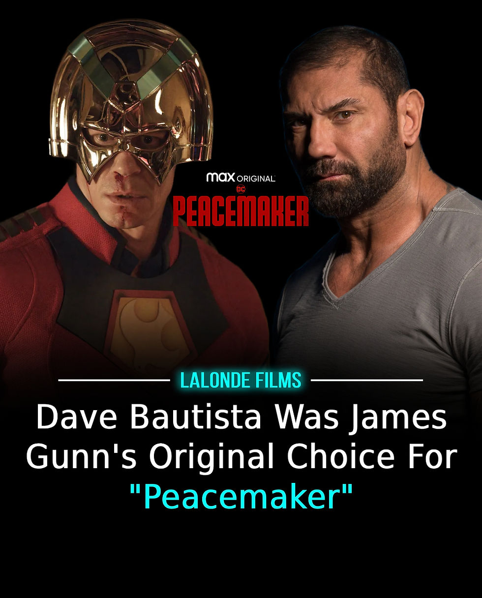 Peacemaker John Cena Dave Bautista James Gunn