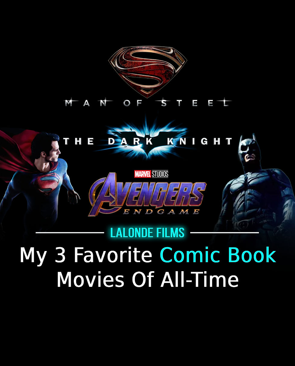 comic book movies Man Of Steel The Dark Knight Avengers Endgame