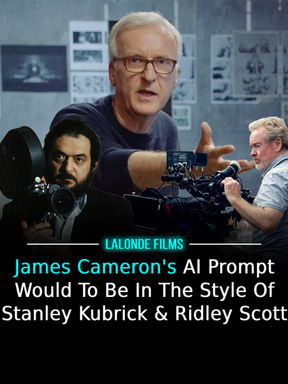 James Cameron's AI Prompt Would To Be In The Style Of Stanley Kubrick & Ridley Scott