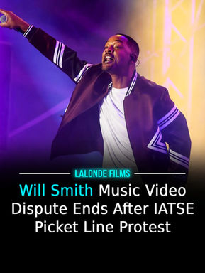 Will Smith Music Video Dispute Ends After IATSE Picket Line Protest