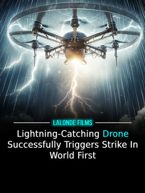 Lightning-Catching Drone Successfully Triggers Strike In World First