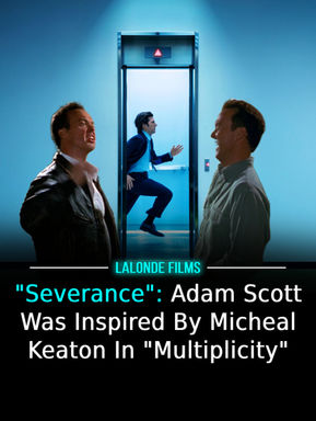 "Severance": Adam Scott Was Inspired By Micheal Keaton In "Multiplicity"