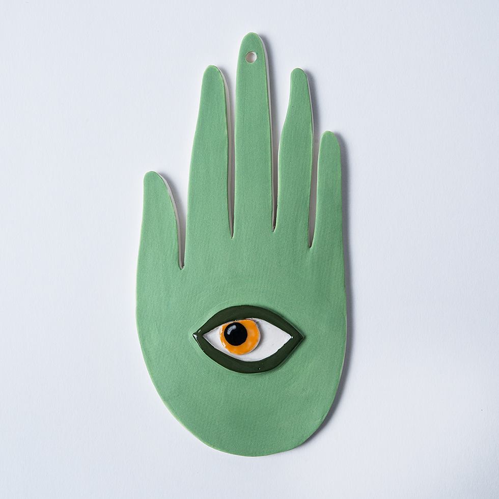 Thumbnail: Green Porcelain Hamsa