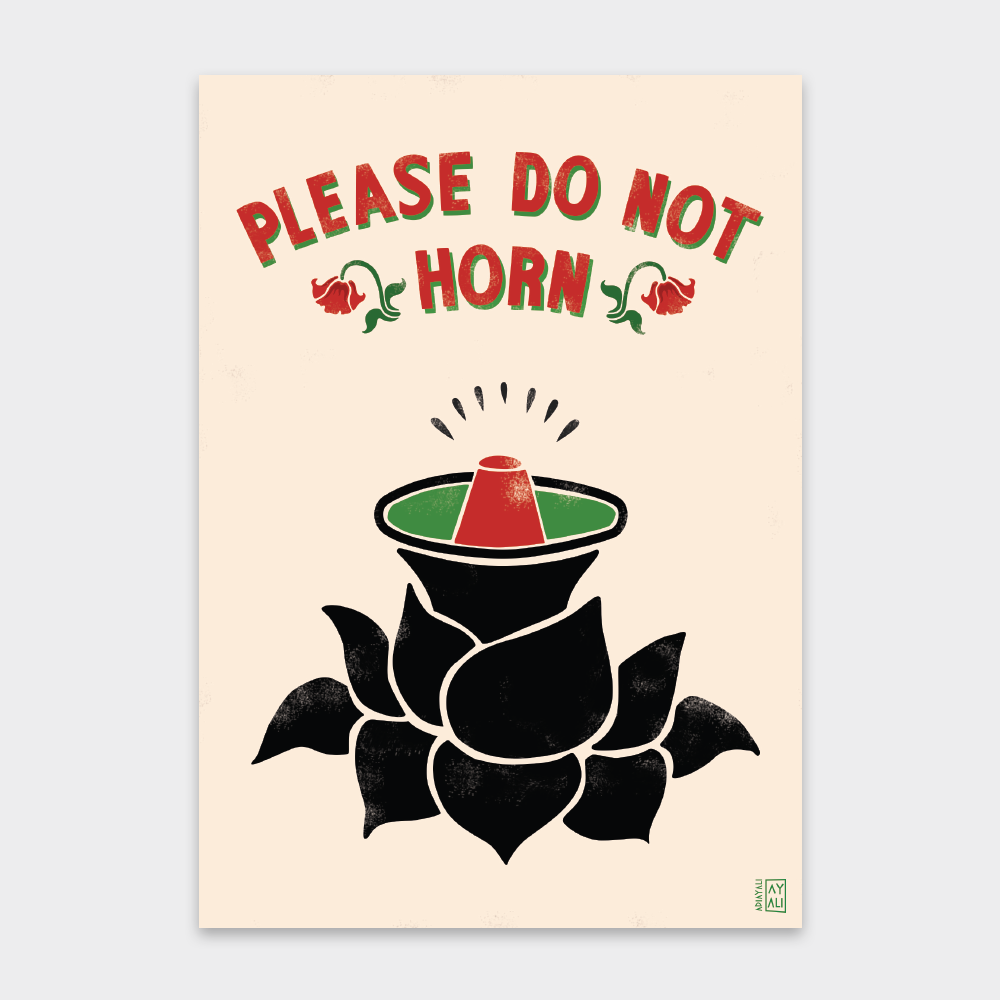 "Please Do Not Horn" Print