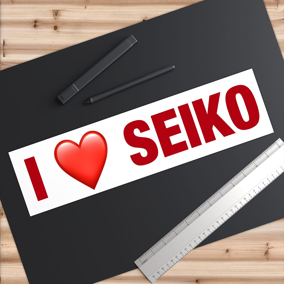 Thumbnail: I ❤️ SEIKO Japan Bumper Sticker (printed in USA)