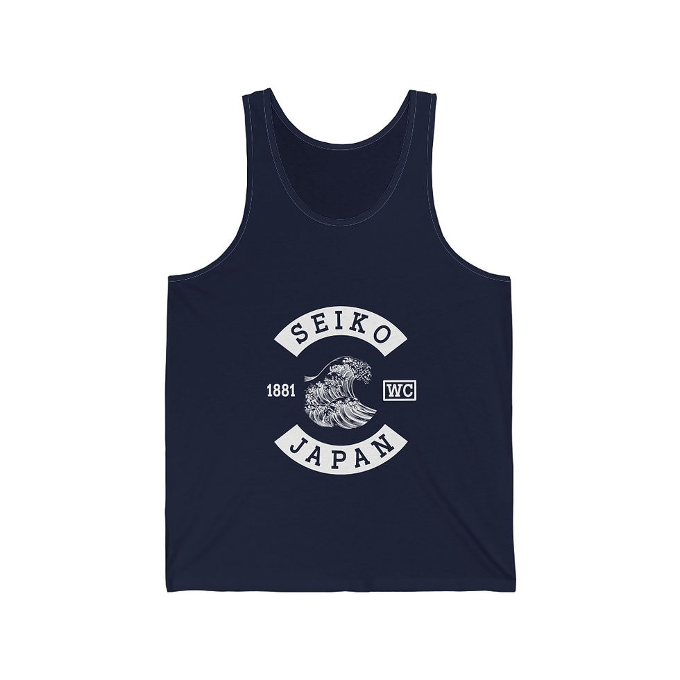 Thumbnail: Seiko Japan white patch tank-top (printed in UK)