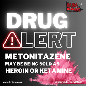 News Drug Alert-May 1 2025 Metonitazene may be being sold as ketamine/heroin