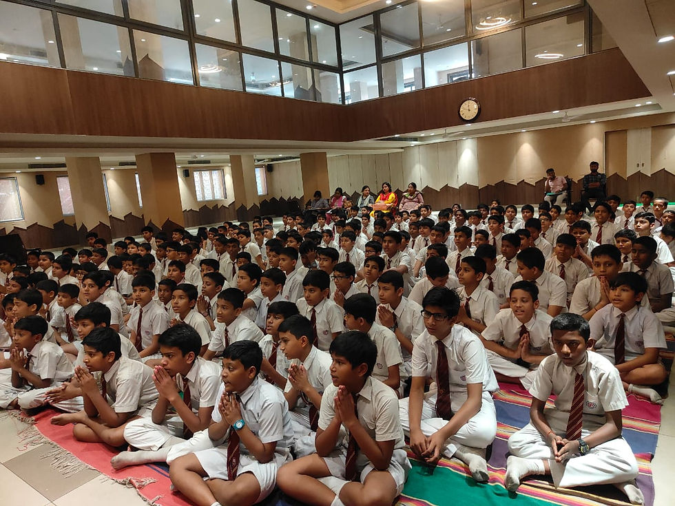 Audotorium of children listening to story