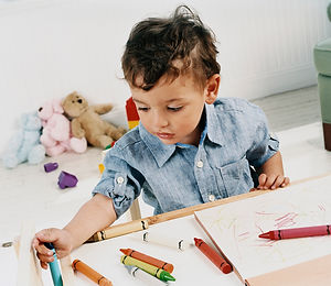 Boy Doodling