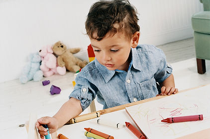 Boy Doodling