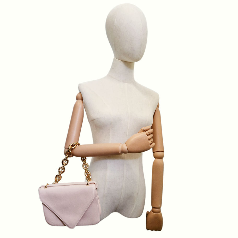 Bottega Veneta Mount Envelope Chain Bag on model crossbody