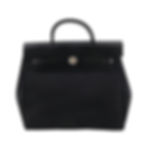 Hermès Tasche kaufen – elegante Herbag Black Second-Hand Handtasche