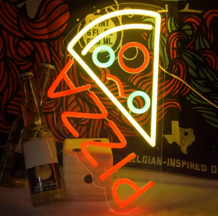 Miniatura: Pizza (trozo) NEON