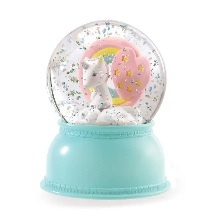 Veilleuse boule neige Licorne