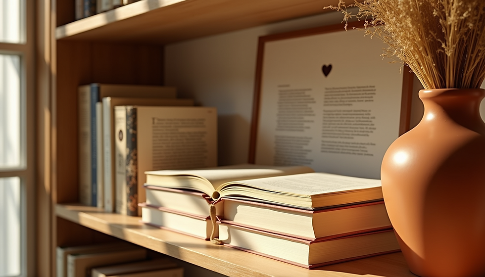 I don't have a book shelf, I have boxes upon boxes of books stored around my home.