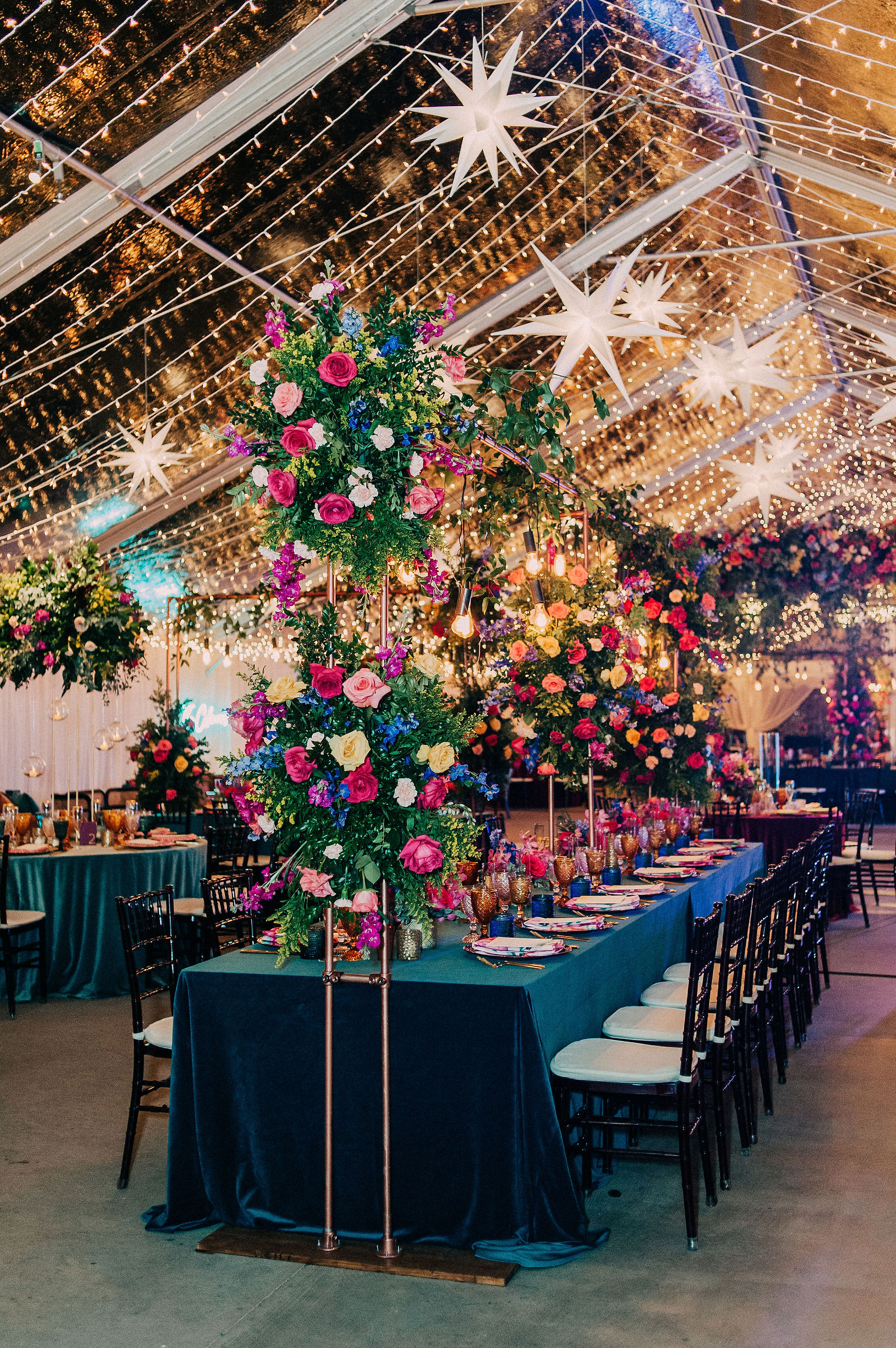 Colorful Wedding Reception