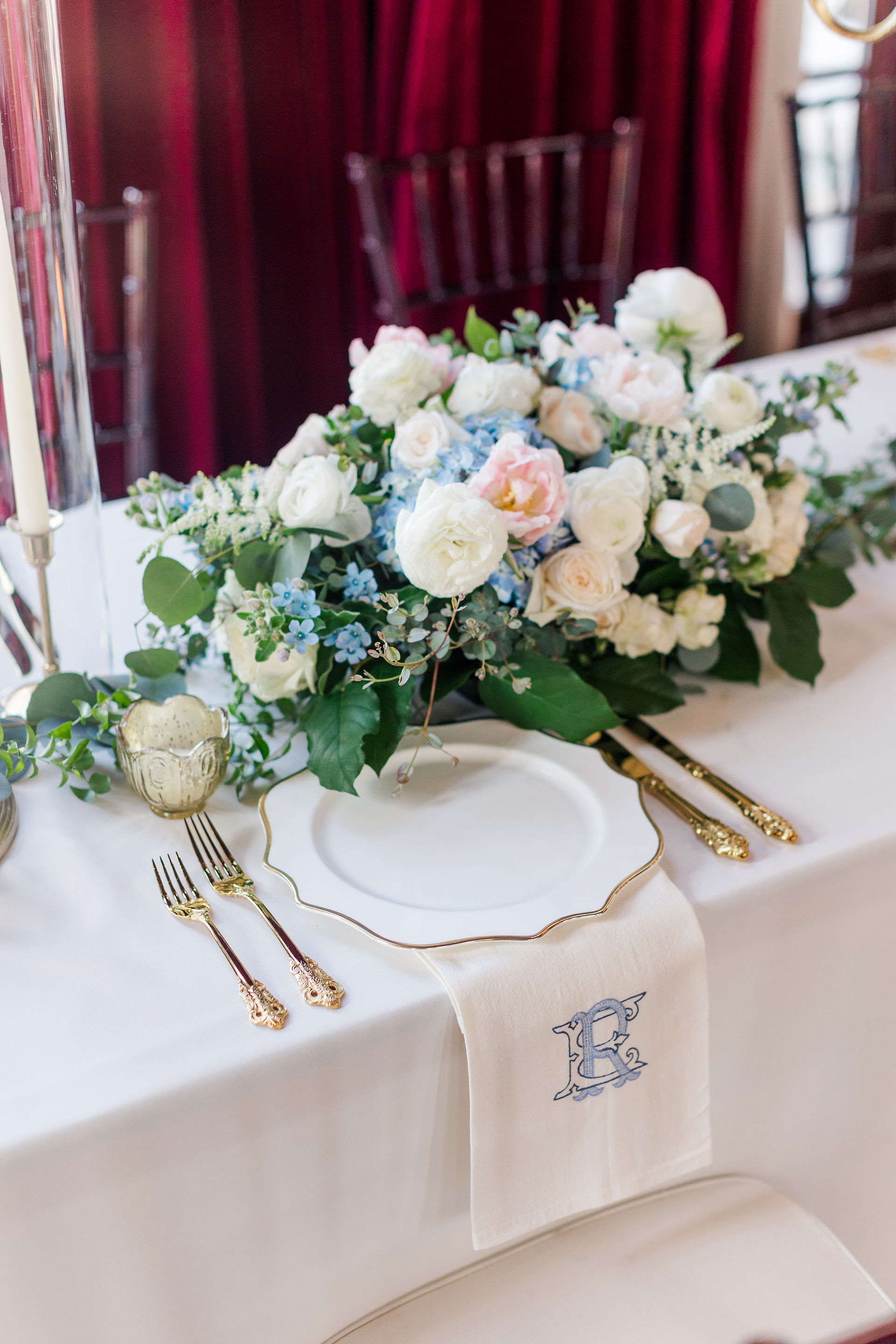 Wedding Reception at Dover Hall in the Ballroom