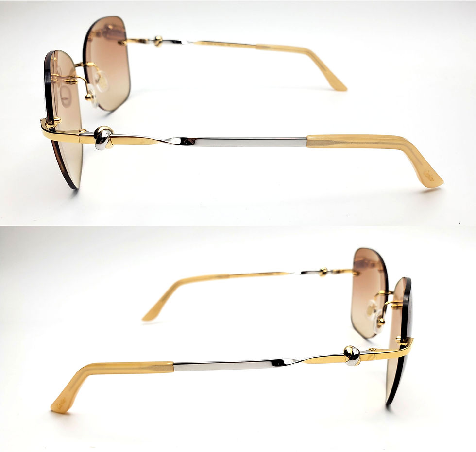 Thumbnail: NEW! Cartier Gold Sunglasses CT00915