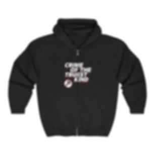 Crime of the Truest Kind Zip‑Up Hoodie  Retro True Crime Podcast Sweatshirt