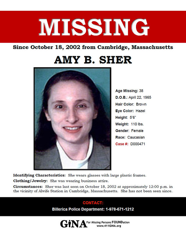 amy sher missing billerica mass