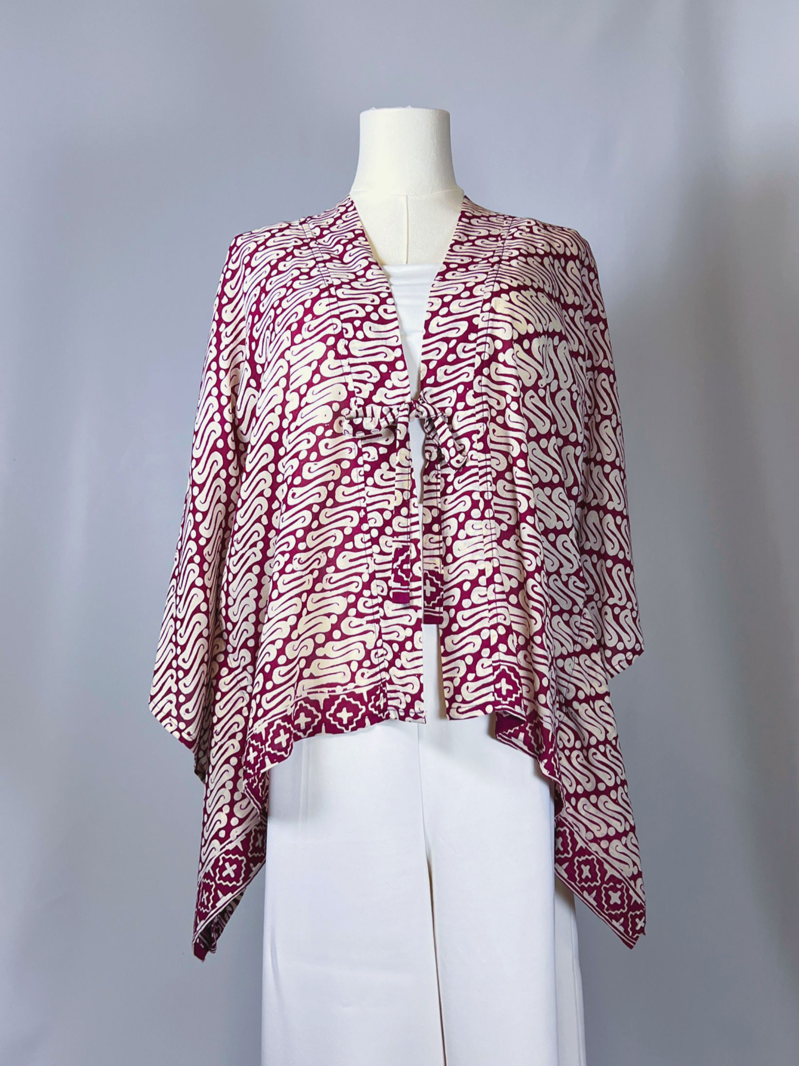 Silang Red Kimono tie