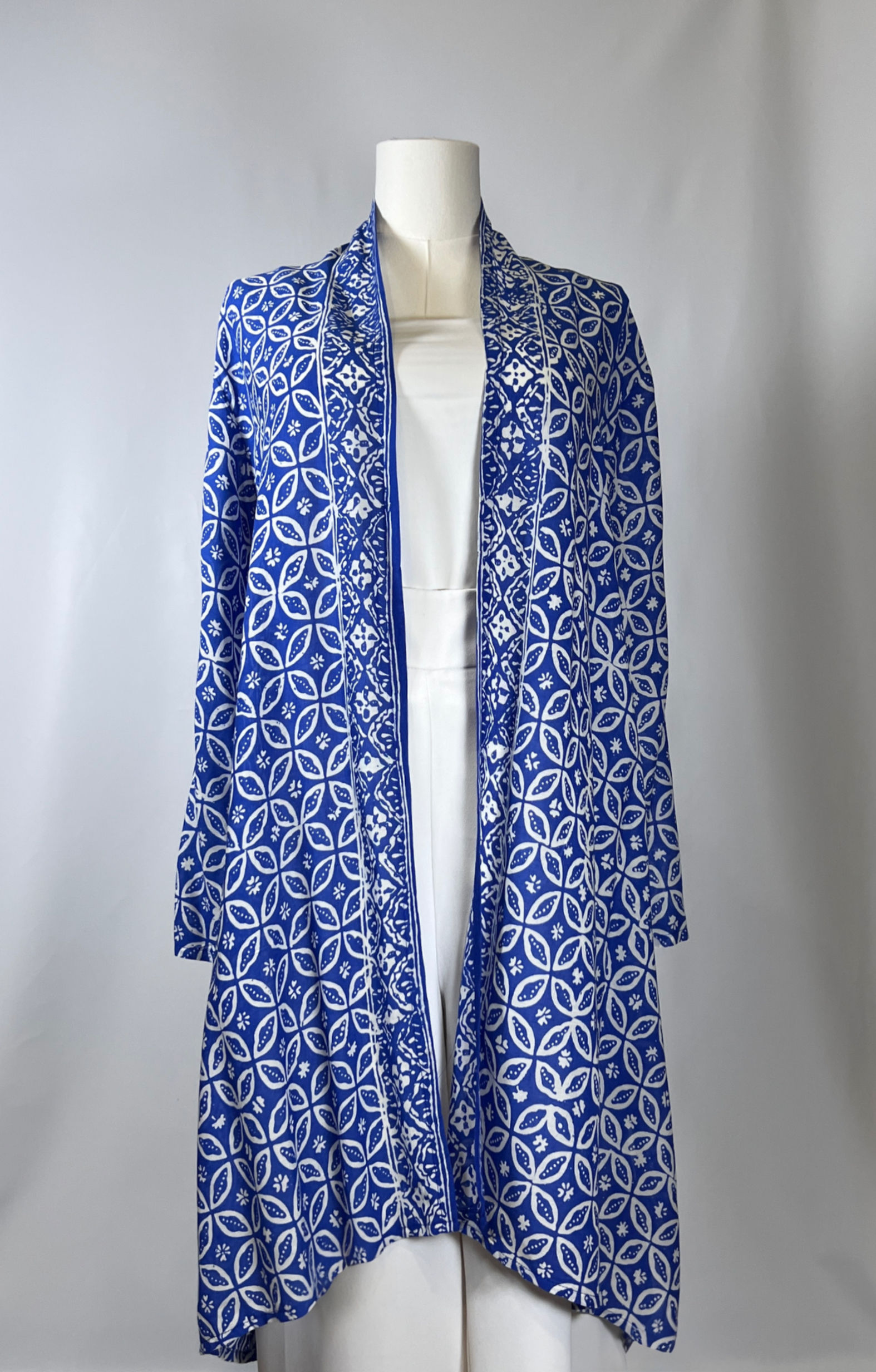 Santorini flared long cardigan