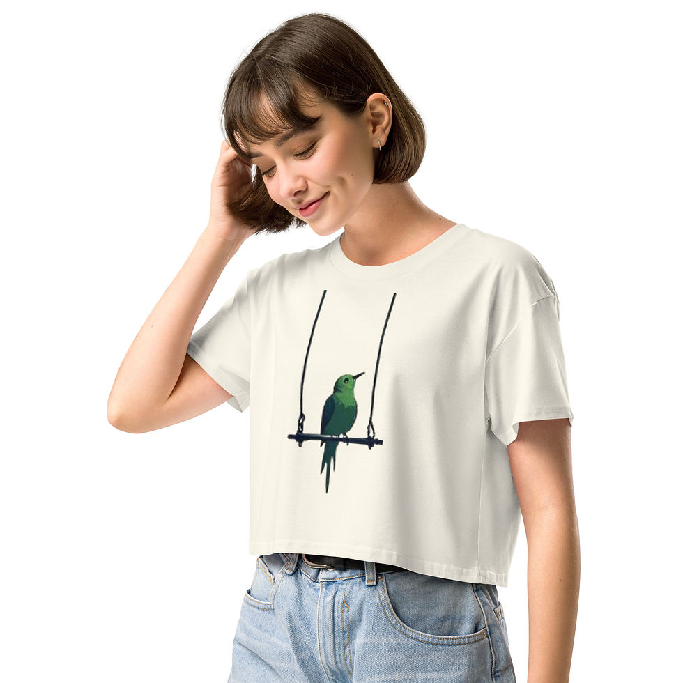 Thumbnail: Women’s Bird on a Trapeze crop top