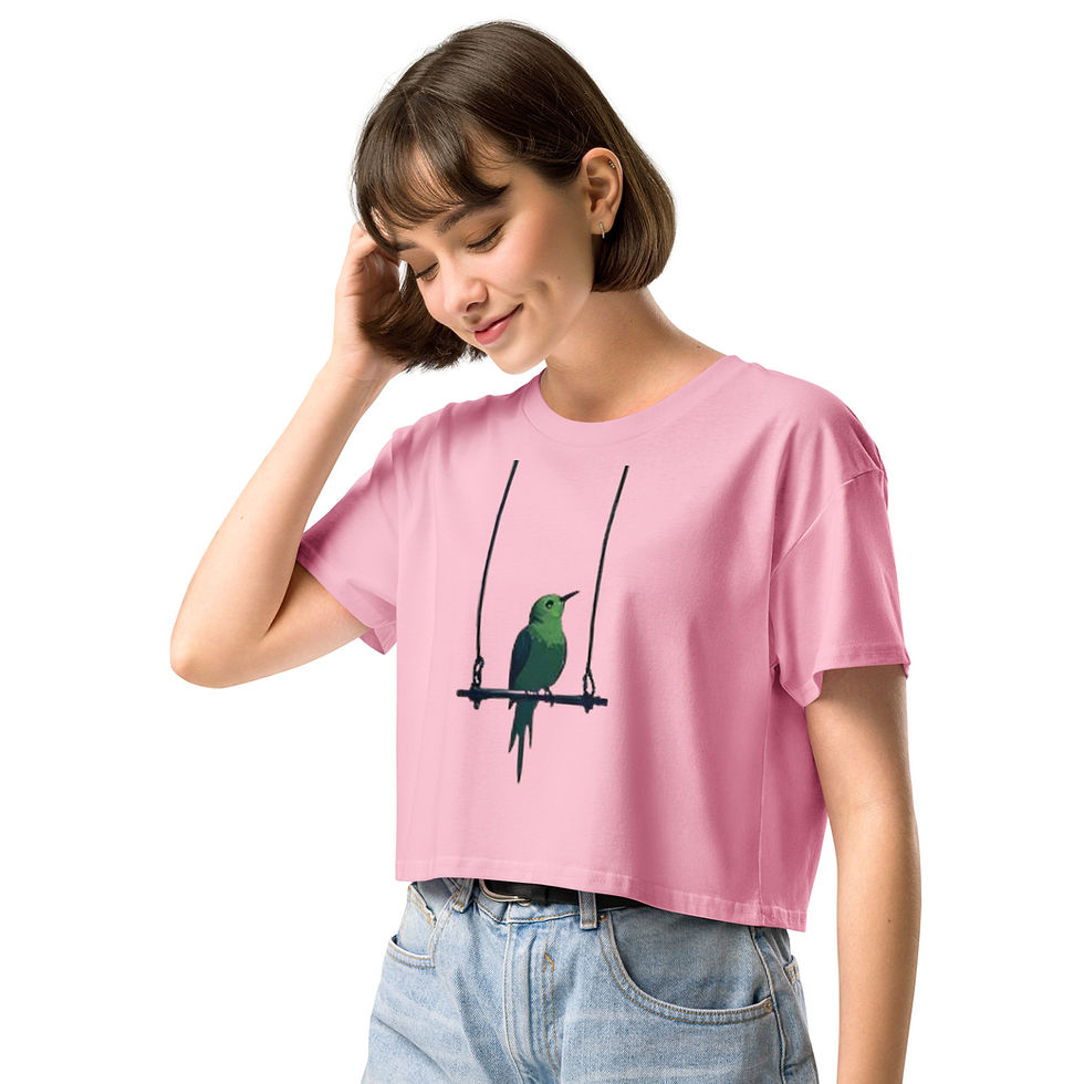 Thumbnail: Women’s Bird on a Trapeze crop top