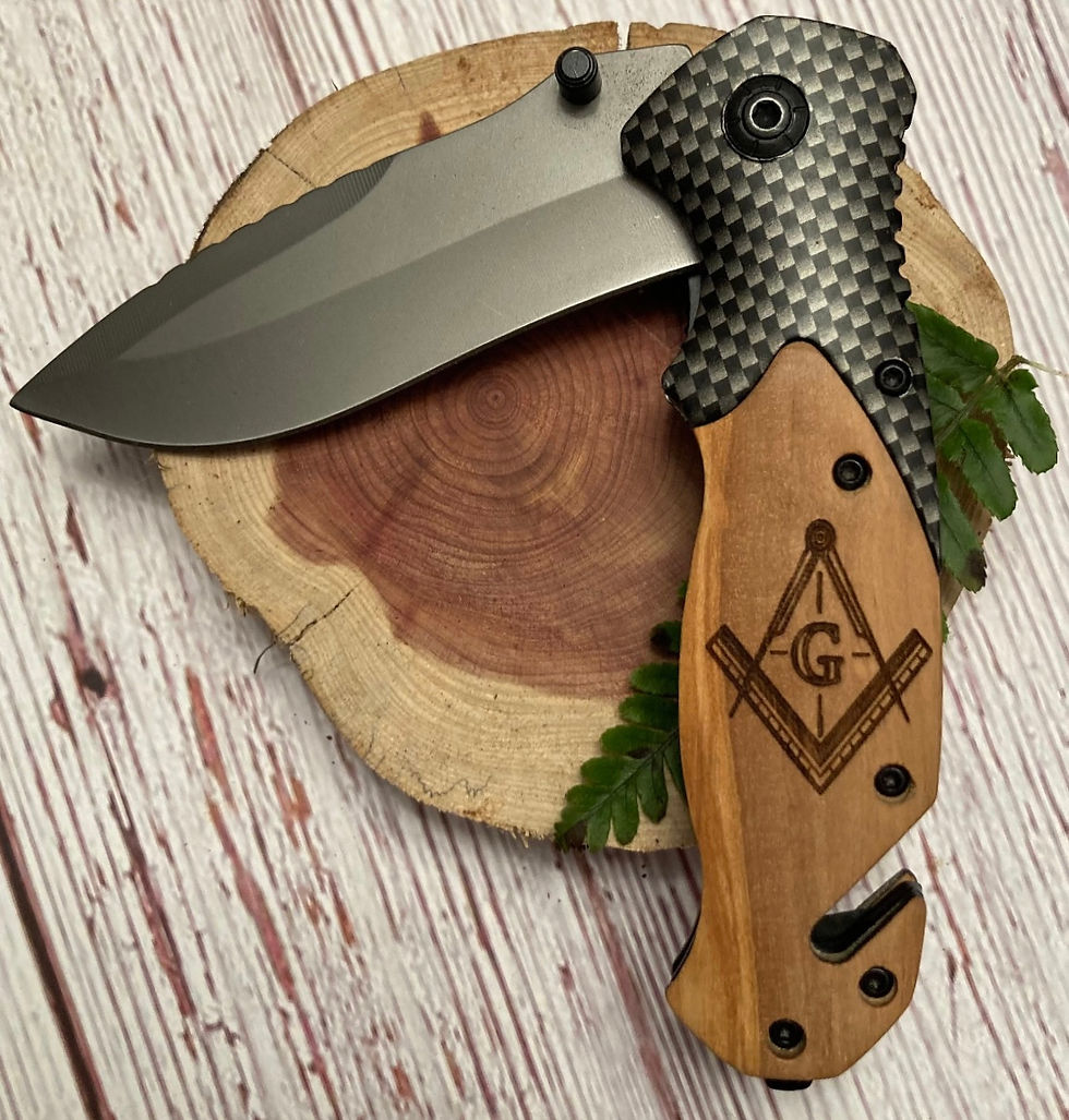Freemason Emblem Knife