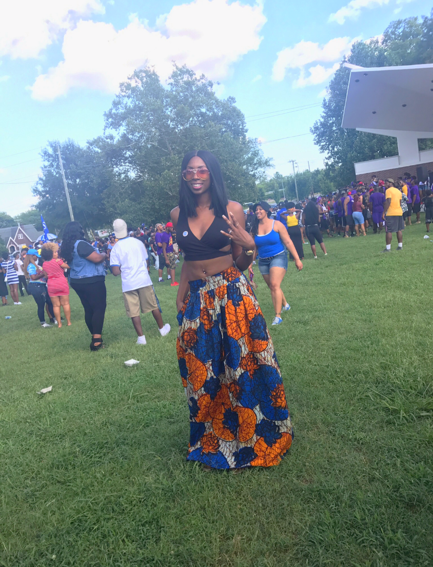 Miniatura: Custom Afroprint Maxi Skirt