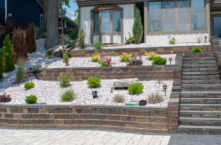 Lakefront property construction, sammys visionary landscape