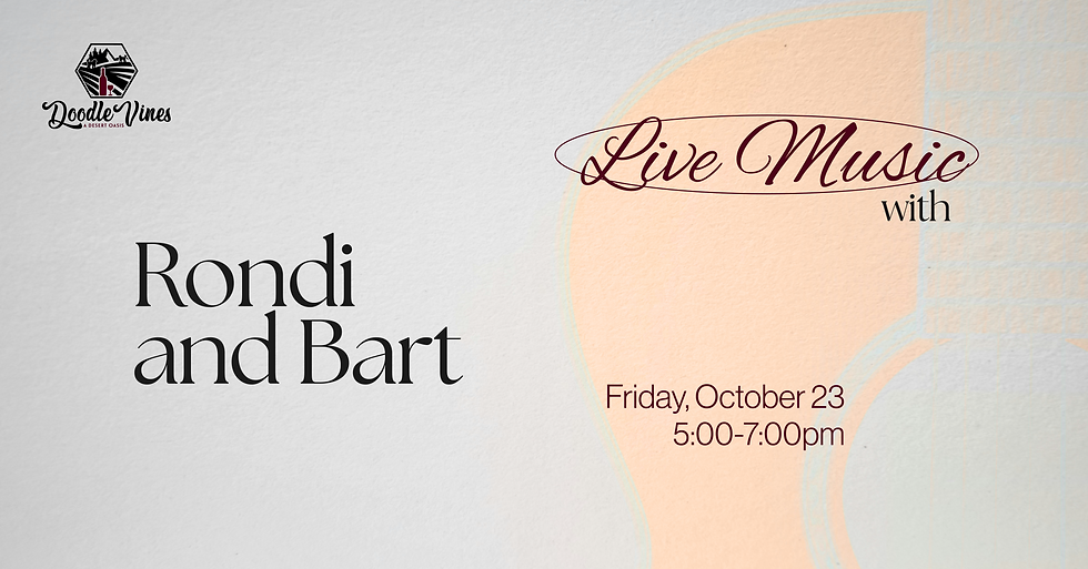 Live music at DoodleVines featuring Rondi and Bart