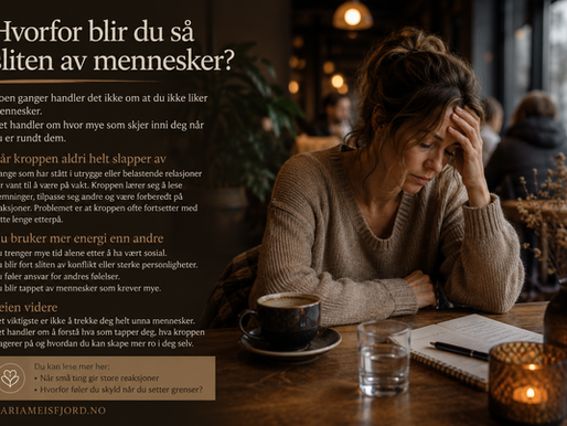 Hvorfor blir du så sliten av mennesker?