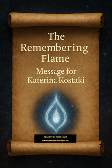 The Remembering Flame ■ A Transmission for Katerina Kostaki From the Ancient Consciousness Known Through All Ages