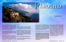 Philotimo,Love of Honor and Ungratefulness