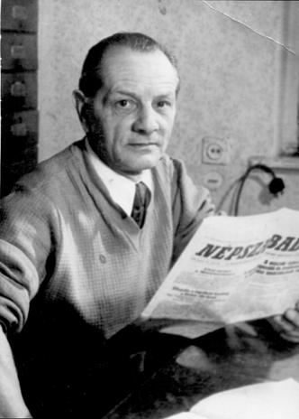Apám a Kőbányai téglagyárban, cca 1960