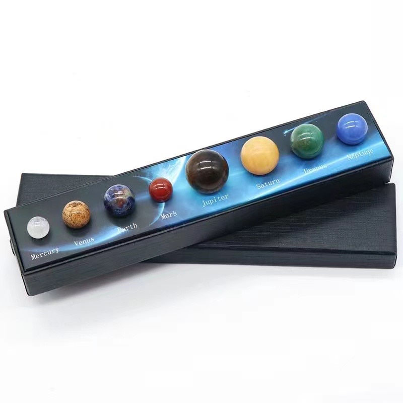 Thumbnail: Natural Crystal Planetary Model