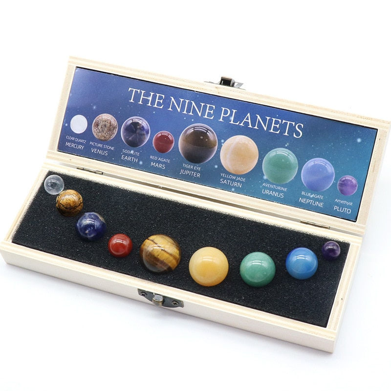 Thumbnail: Natural Crystal Planetary Model