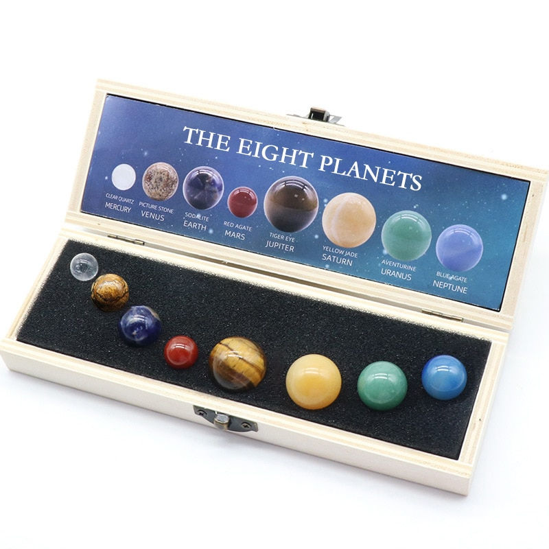Thumbnail: Natural Crystal Planetary Model