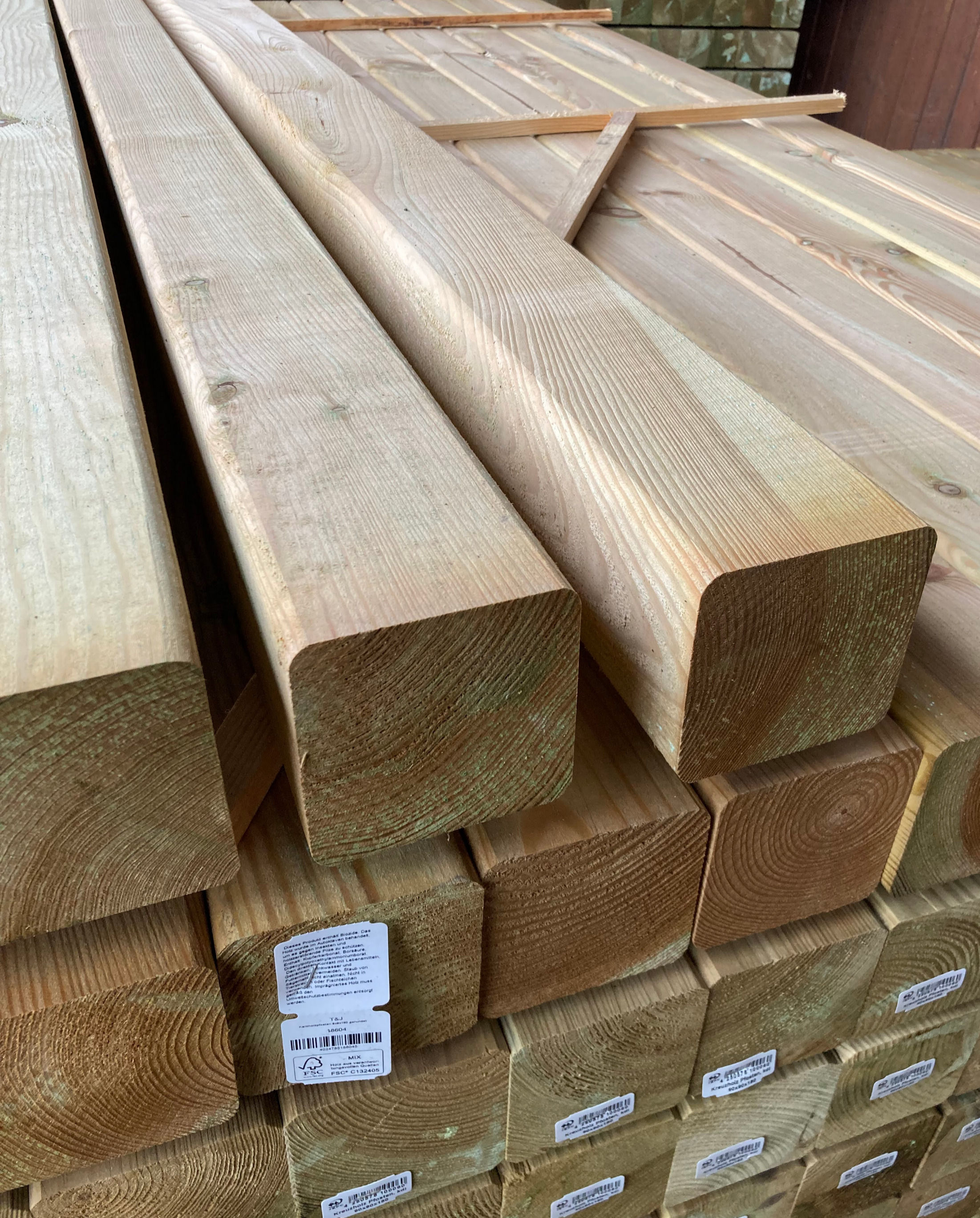 Pfosten 240cm, druckimprägniert