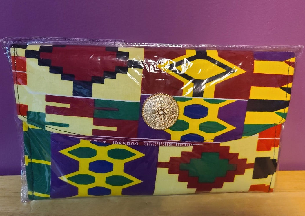 Gye Nyame/Adinkra  Print Clutch