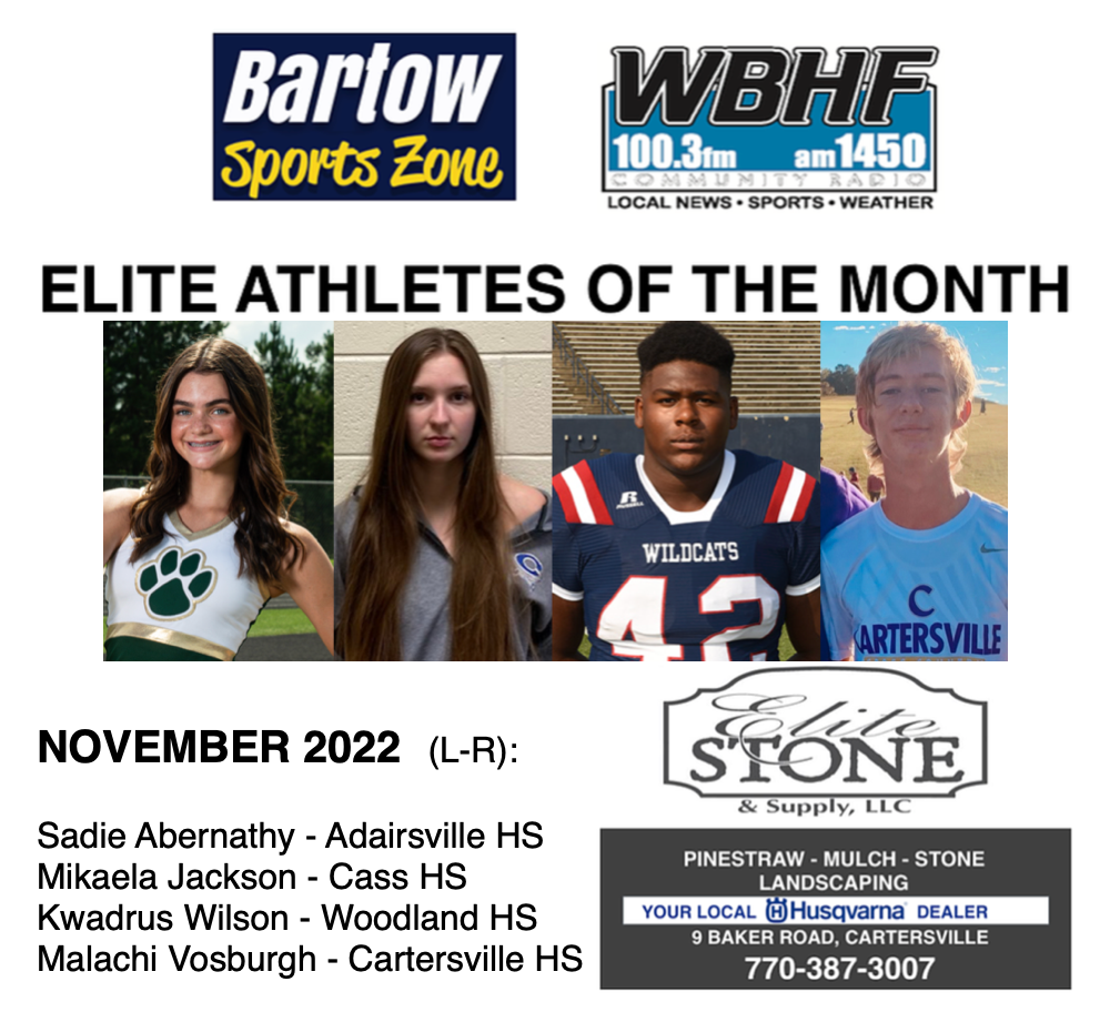 November 2022 Elite Athletes of the Month
