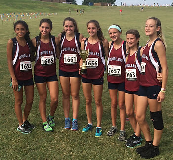 Woodland XC girls at Carrollton Orthopedic Invite