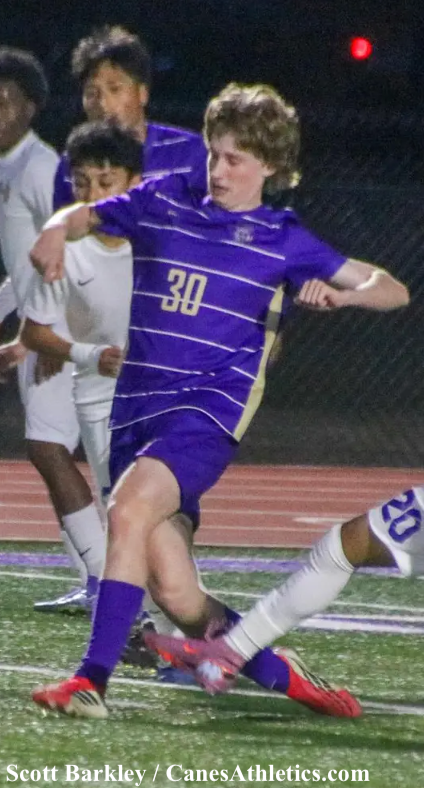 Ben Jones scored the Canes' first goal on Tuesday in a 2-1 come-from-behind win at North Murray.